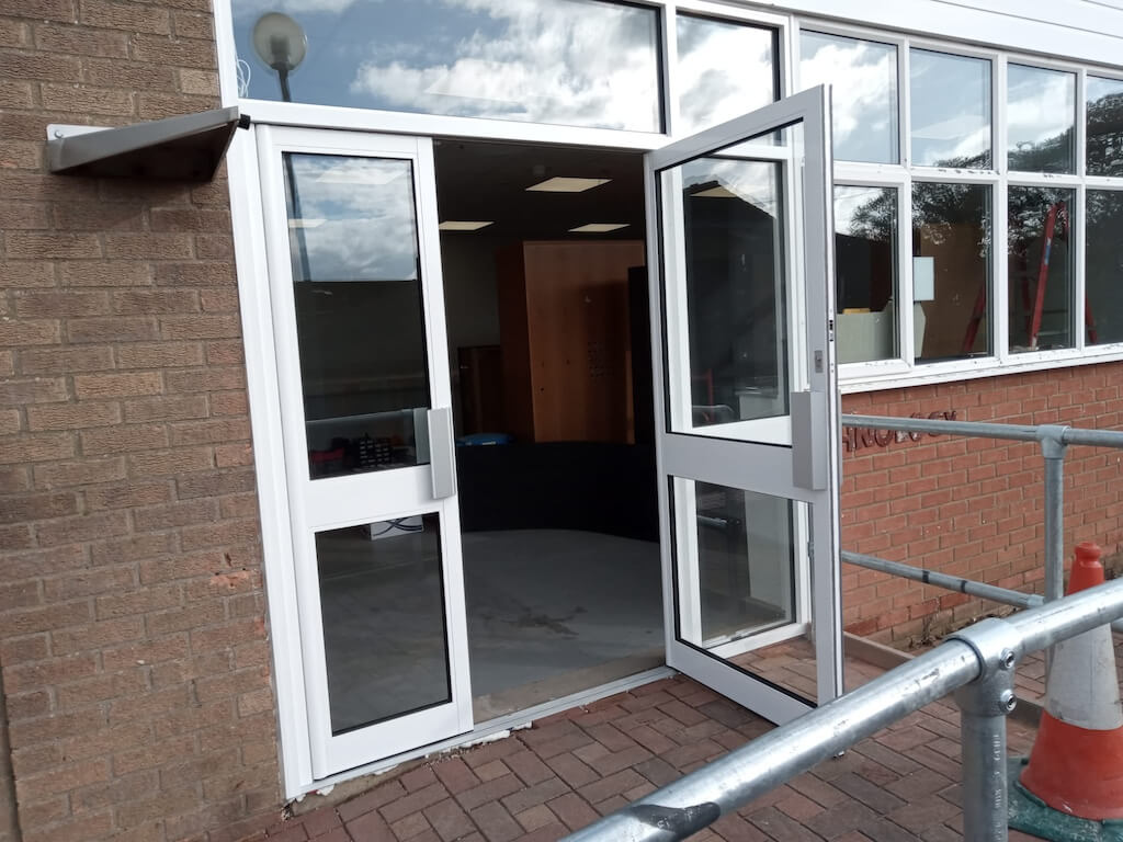 commercial windows and entrance door fitted